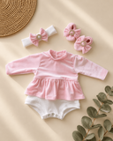BabyGirlsPinkRomperGiftSet02
