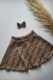 18-24m Black & Mocca Skirt Set