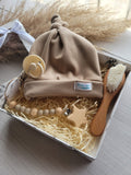 Baby Boy Gift Set 4Pc – Beige (0–6 Months)
