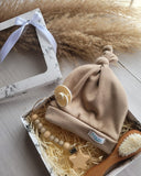 Baby Boy Gift Set 4Pc – Beige (0–6 Months)