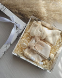 Baby Girl Gift Set 4Pc – Beige (0–6 Months)