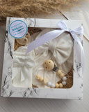 Baby Girl Gift Set 4Pc – White (0–6 Months)