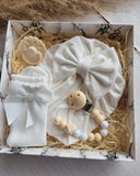 Baby Girl Gift Set 4Pc – White (0–6 Months)