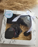 Baby Girl Gift Set 3Pc – Black (0–6 Months)