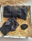 Baby Girl Gift Set 3Pc – Black (0–6 Months)