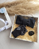 Baby Girl Gift Set 3Pc – Black (0–6 Months)