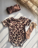 Baby Girl Gift Set 3Pc – Leopard (0–6 Months)