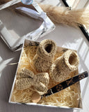 Baby Girls Knit Gift Set – Beige (0–6 Months)