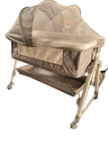 Baby bassinet on display in a store setting