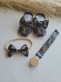 Printed Baby Booties