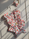0-3m Cherry romper