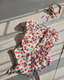 0-3m Cherry romper