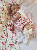 0-3m Cherry romper