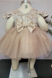 3-6m Baby Girls Beige Lace Tutu Dress