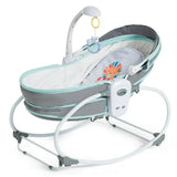 Baby swing with lion design on a white background